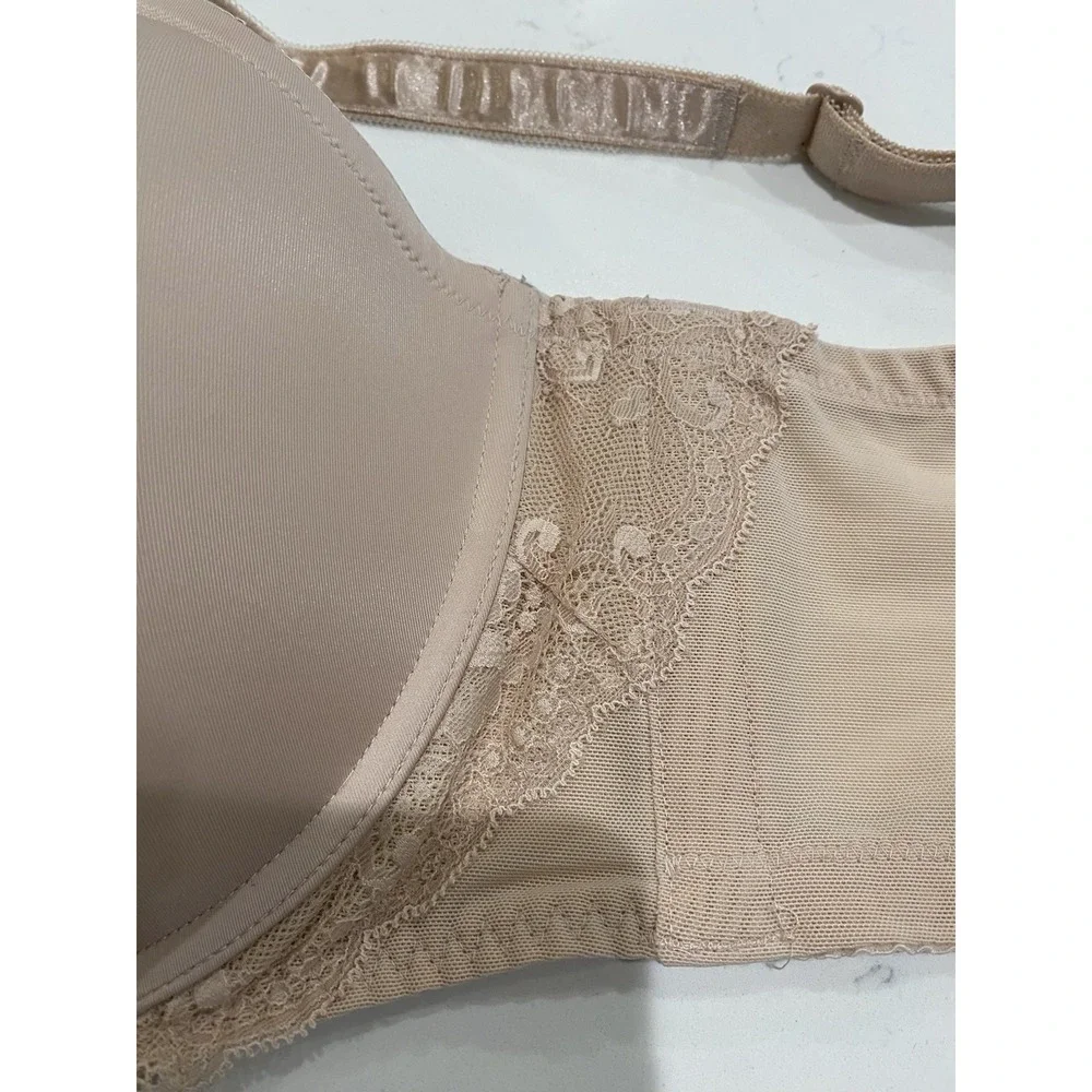 Torrid 42G Nude Beige Lace T-Shirt Bra‎ Full Coverage Underwire EUC